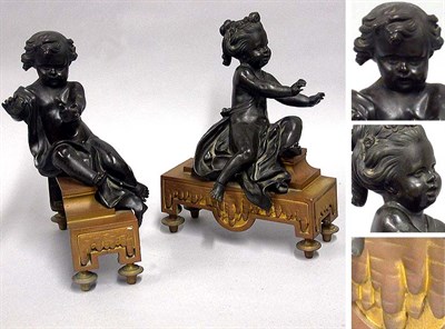 Lot 579 - Pair of Louis XV Style Gilt and...