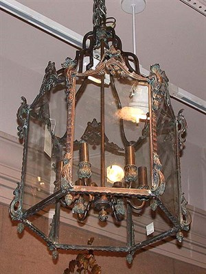 Lot 508 - Renaissance Revival Patinated-Metal and Glass...