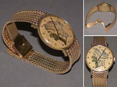 Lot 234 - Gentleman's Gold Wristwatch The 14 kt. yellow...