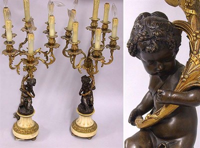 Lot 646 - Pair of Louis XVI Style Gilt and...