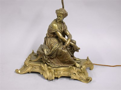 Lot 177 - Neoclassical Style Bronze Figure of a Seated...
