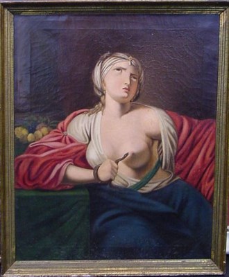 Lot 63 - Manner of Guido Reni CLEOPATRA Oil on canvas...