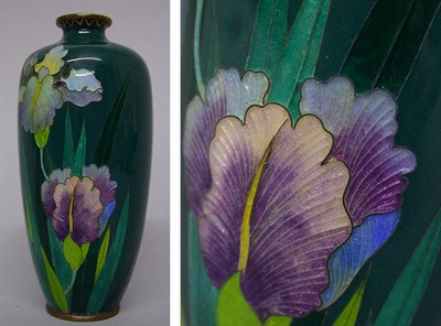 Lot 617 - Chinese Cloisonne Vase Of waisted form,...