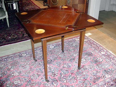 Lot 346 - Edwardian Mahogany Handkerchief Table Height...