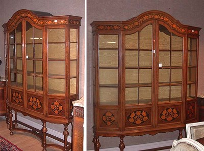 Lot 347 - Dutch Baroque Style Marquetry Inlaid Mahogany...