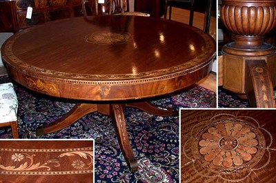 Lot 343 - George III Style Satinwood Inlaid Mahogany...