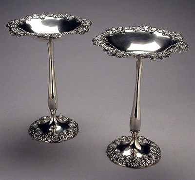 Lot 432 - Pair of Tiffany & Co. Sterling Silver Compotes...