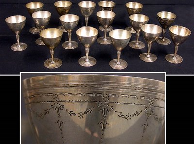 Lot 439 - Set of Sixteen Tiffany & Co. Sterling Silver...