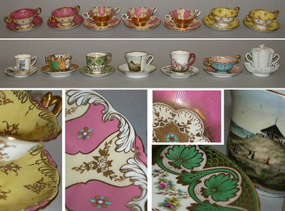 Lot 621 - Miscellaneous Group of Porcelain Cups and...