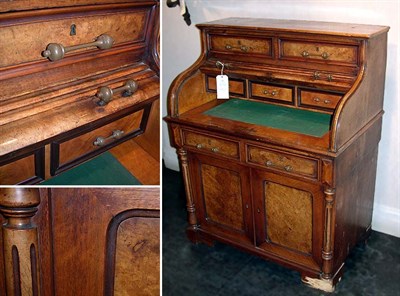 Lot 690 - Victorian Mahogany Cylinder Desk Height 47 1/2...