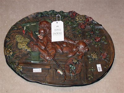 Lot 691 - Ernst Wahliss Pottery Plaque Depicting...