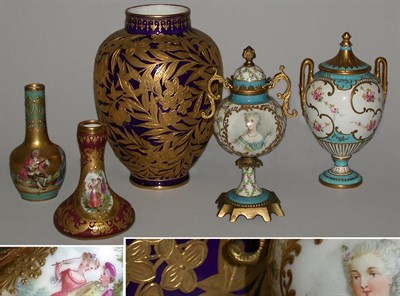 Lot 689 - Group of Porcelain Vases Comprising three...