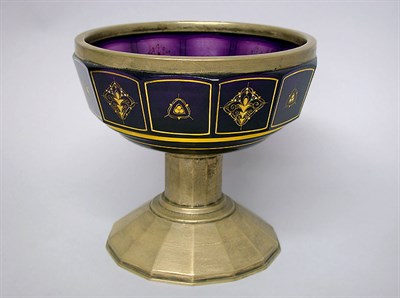 Lot 448 - Continental Sterling Silver Mounted Amethyst...