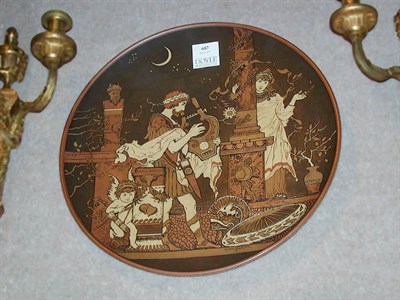 Lot 687 - Mettlach Pottery Charger Depicting...