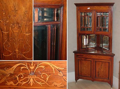 Lot 686 - Edwardian Mahogany Corner Cabinet Height 60...