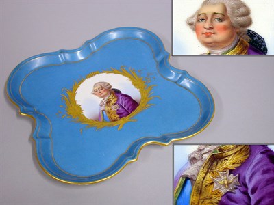 Lot 179 - Sevres Style Porcelain Tray Of square form,...