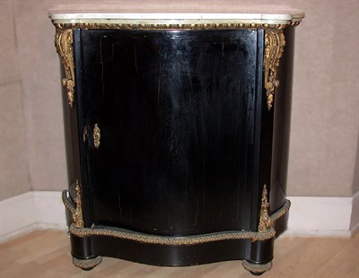 Lot 682 - Napoleon III Ebonized Wood Side Cabinet With a...