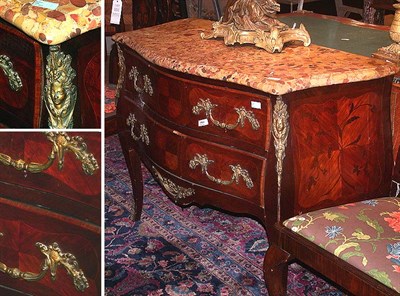Lot 168 - Louis XV Style Mahogany Commode The...