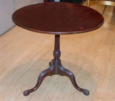 Lot 331 - George III Mahogany Tripod Table