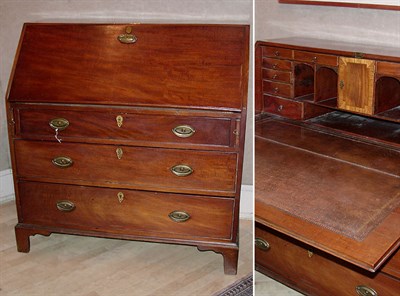 Lot 269 - George III Style Mahogany Slant-Front Desk