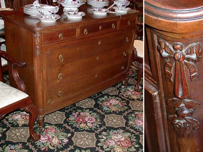 Lot 246 - Louis XVI Style Mahogany Chest of Drawers