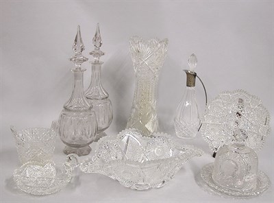 Lot 299 - Group of Ten Cut Glass Articles Including...