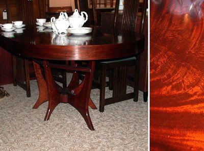 Lot 197 - Art Deco Style Mahogany Dining Table Including...