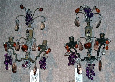 Lot 483 - Set of Four Neoclassical Style Patinated-Metal...