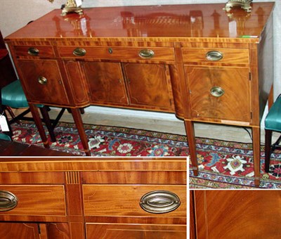 Lot 174 - Federal Inlaid Mahogany Sideboard Early 19th...