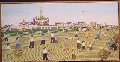 Lot 19 - Vestie Davis American, 1904-1978 CONEY ISLAND...