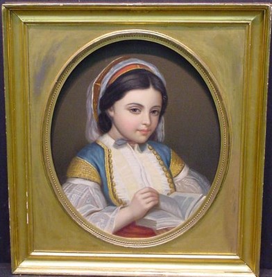 Lot 12A - Manner of Jean-Etienne Liotard YOUNG GIRL...