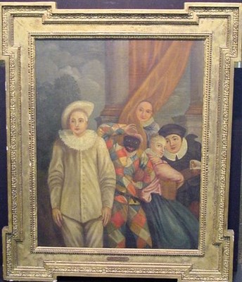 Lot 109 - Manner of Watteau FIGURES FROM THE COMEDIA...