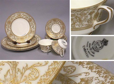 Lot 341 - Royal Worcester Gilt Decorated Porcelain...