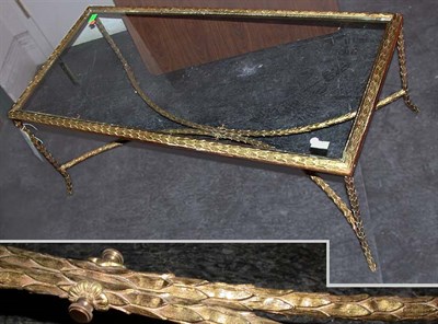 Lot 457 - Regency Style Gilt-Brass and Glass Occasional...
