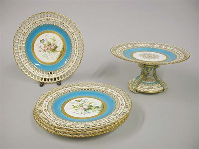 Lot 568 - Minton Porcelain Partial Dessert Service...