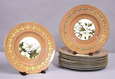 Lot 458 - Set of Twelve Royal Worcester Gilt Decorated...