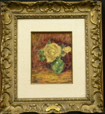 Lot 7 - Lucien Boulier French, 1882-1963 ROSES Signed...
