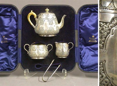 Lot 505 - Victorian Silver Tea Service William Fox,...