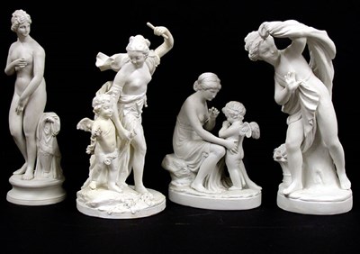 Lot 607 - Group of Four Bisque Figures Height of tallest...