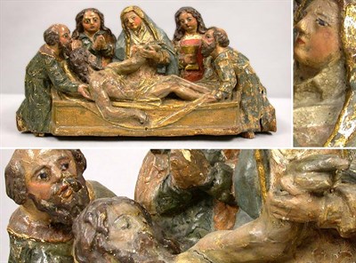 Lot 353 - Continental Polychrome Decorated Carved Wood...