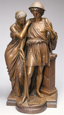Lot 636 - Bronze Figure of the Shepherds of Arcadia...
