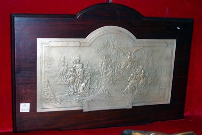 Lot 675 - Silvered Bronze Relief Plaque Paris Welcomes...