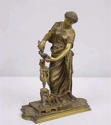 Lot 641 - Classical Style Bronze Figure of a Maiden...