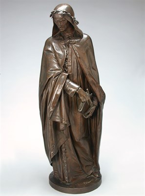 Lot 625 - Bronze of Dante After a model by Emile Blavier...