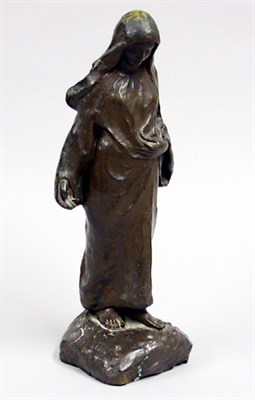 Lot 211 - Bronze Figure of the Virgin Signed P. Minucci