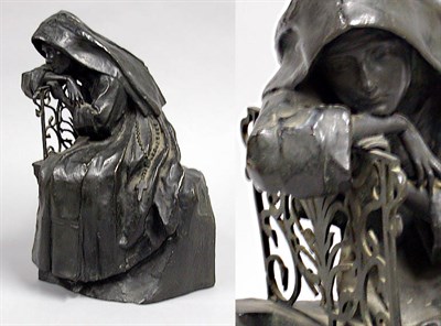 Lot 350 - Bronze Figure of a Nun