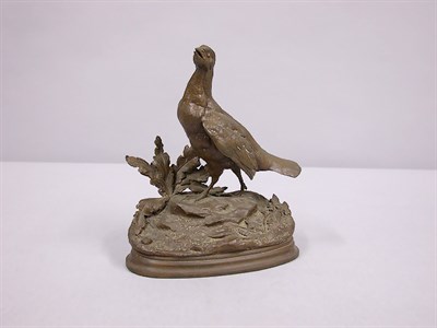 Lot 668 - Bronze Figure of a Grouse After a model by...