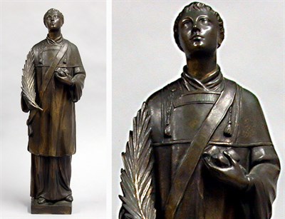 Lot 240 - Bronze Figure of St. Stephen