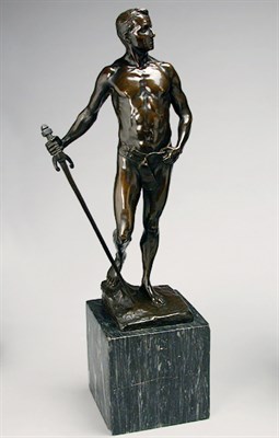 Lot 624 - Bronze Figure of a Swordsman After a Model by...