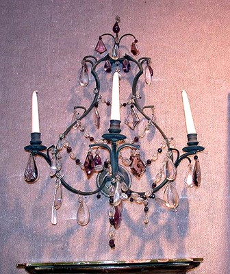 Lot 418 - Pair of Louis XV Style Patinated-Metal and Cut...